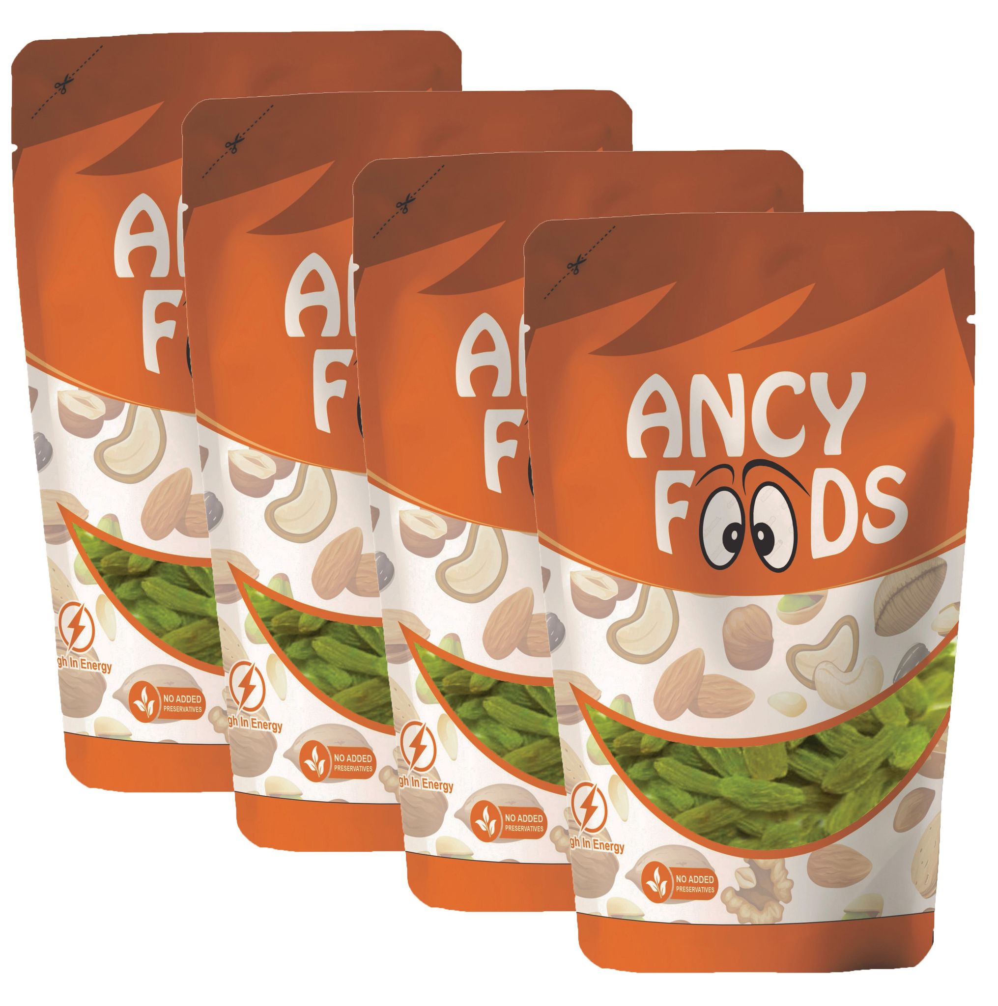 Ancy Kishmish (Green Raisins) 1000 Grams (250gm X 4) - Hari Darakh | Green Raisns Nutrient-Rich Superfood for Energy |Hari Kishmish Rich Source of Potassium & Dietry Fiber – This seedless Kis
