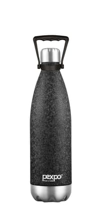 Pexpo Stainless Steel 24 Hours Hot & Cold Water Bottle/Flask, 1.5 L, Grey, Echo | Durable & Portable