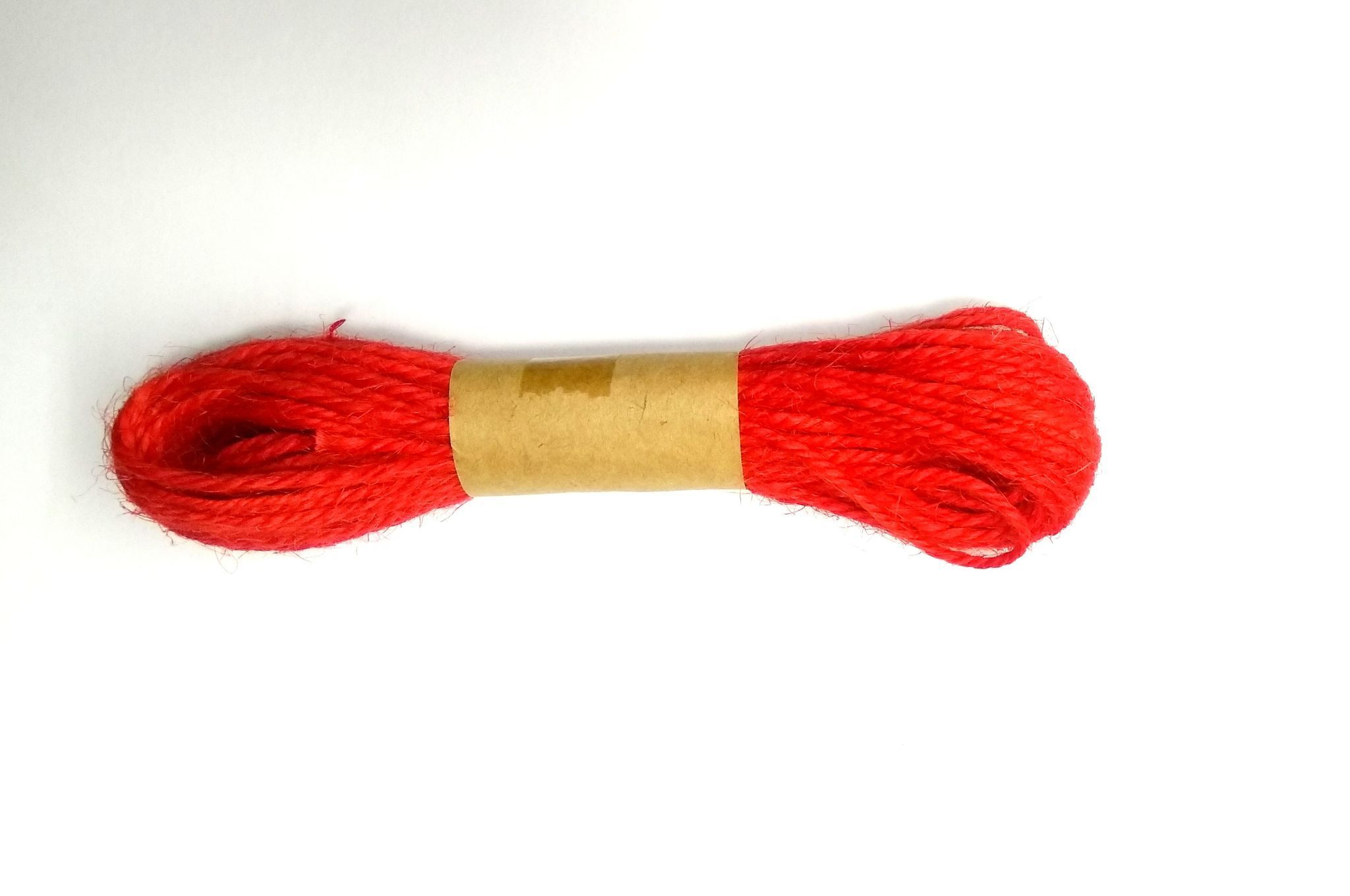 Jute Twine String 10 Meter Roll - Red Color 3 Ply - 2mm Diameter