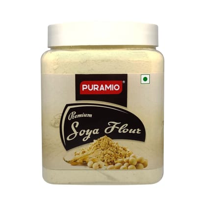 Puramio Premium Soya Flour, 500 gm