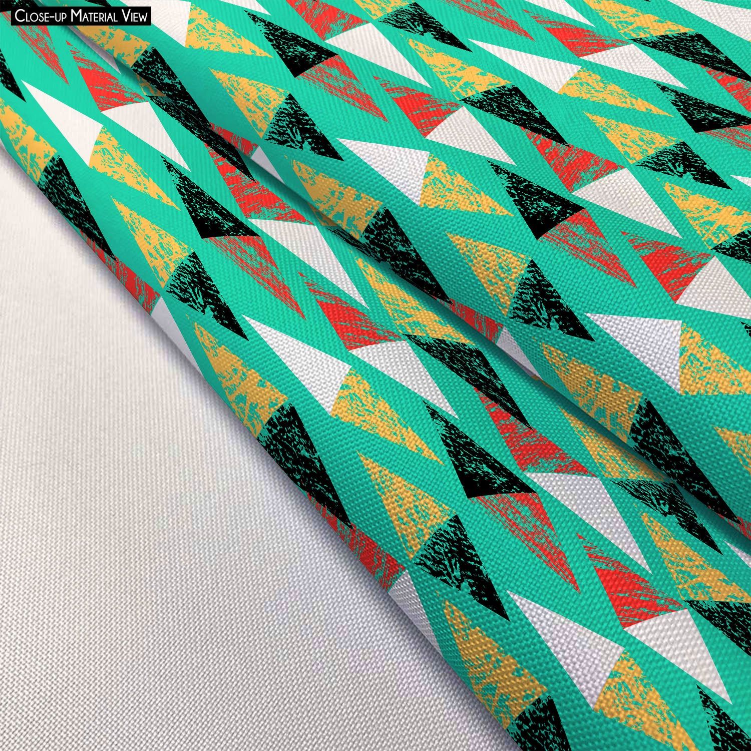 ArtzFolio Grunged Triangles Pillow Cover Case-Pillow Cover; Poly Cotton / 27x18inch (68.6x45.7cms); SINGLE; Without Filler