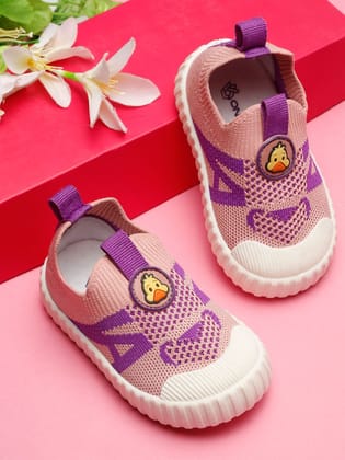 Ducky Toddlers' First Step Shoes - Pink & Purple (Unisex)