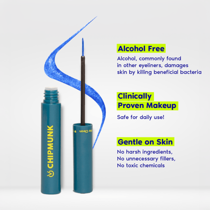 Strike Out! - Metallic Liquid Eyeliner 21 Mykonos Blue-21 Mykonos Blue