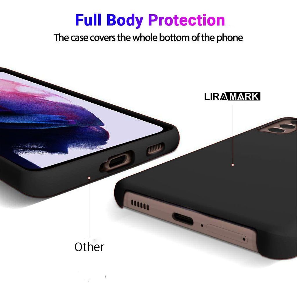 LIRAMARK Liquid Silicone Soft Back Cover Case for Samsung Galaxy S22 5G (6.1 inch)