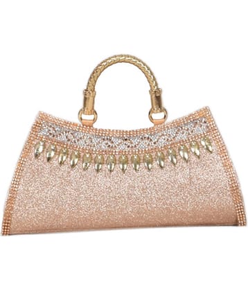 SUNESH CREATION Handheld Bag Fabric Set of 1 ( Beige )
