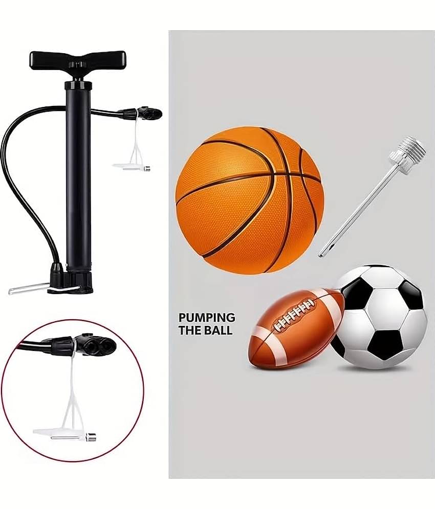 Bicycle air Pump with Needle & Dual Valve, Portable Pump with 2 Modes, Ideal for Inflating Bicycle, Swimming Rings, Sturdy Base & Ergonomic Handle, Pack of 1