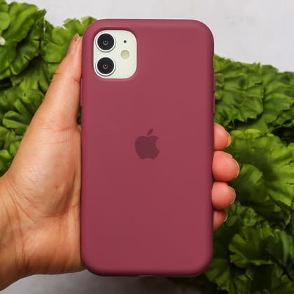 Dark Pink Original Silicone case for Apple iphone 12 Mini