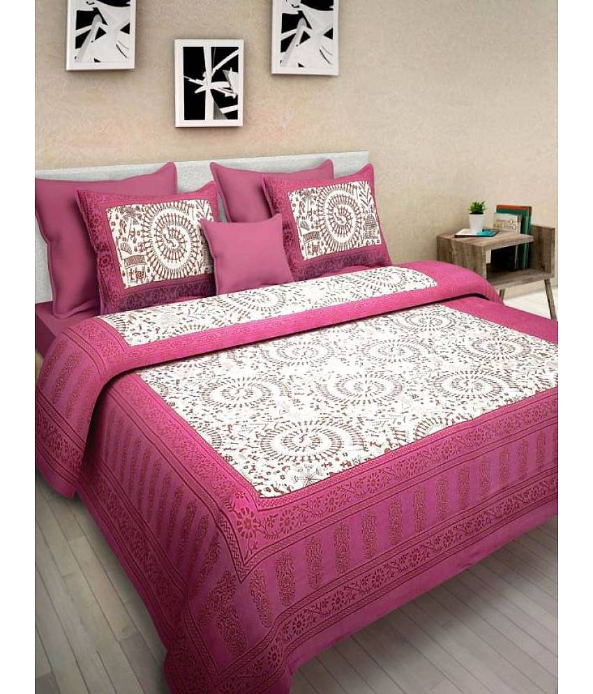 Bombay Spreads Cotton King Bedsheet ( Multi )