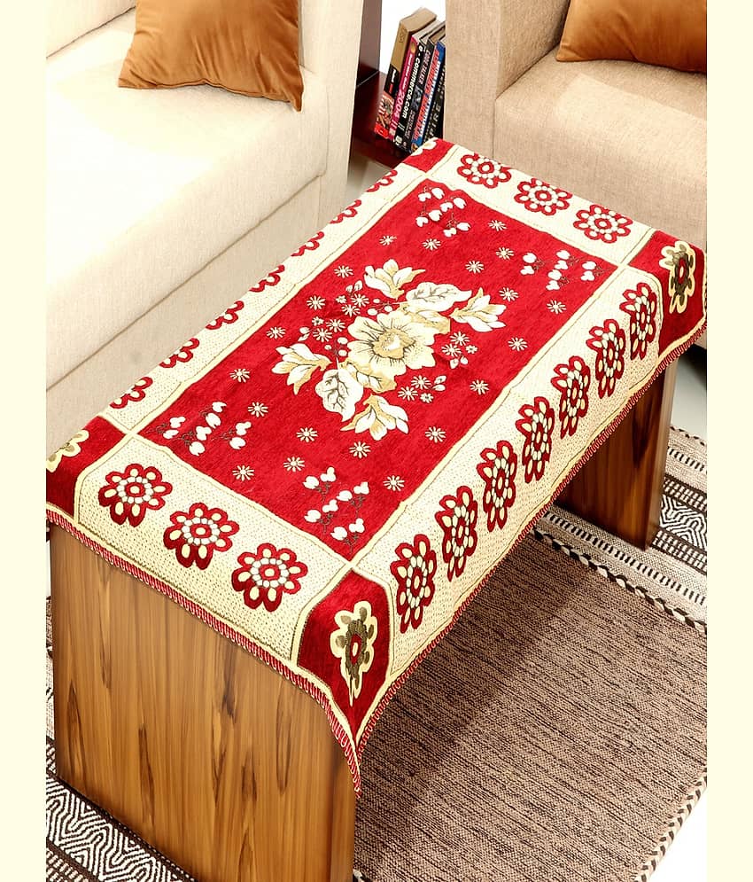 BELLA TRUE - Multicolor Chenille Table Cover (Pack of 1)