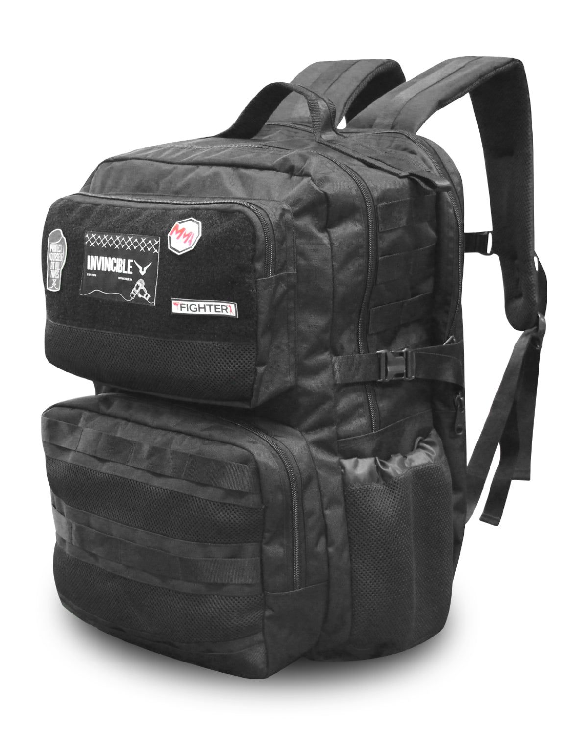 Invincible Military Back Pack-Black / 20(L) X 14(W) X 9(H) INCH / 45L