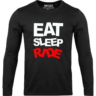 FastB Men Typography Round Neck Black T-Shirt