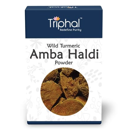 Amba Haldi Powder - Curcuma Amada - Wild Turmeric Powder - Mango Ginger | Triphal
