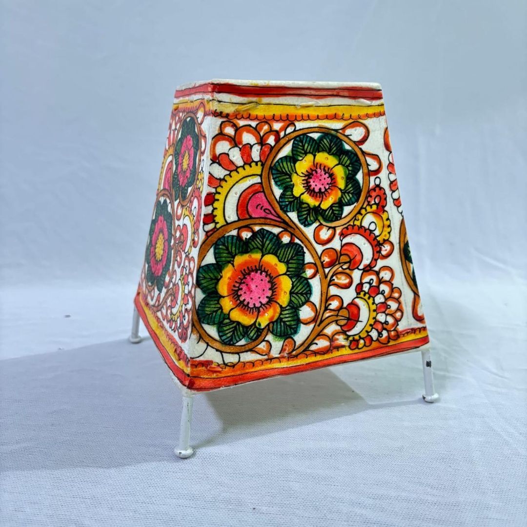 5 inch Flower design square lamp