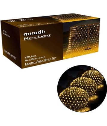 MIRADH - Yellow Others Curtain String Light ( Pack of 1 )