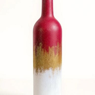 Hand-Painted Decorative Bottle | Recycled Glass Bottle with Tribal Warli Art | Eco-Friendly Home Dcor & Sustainable Gift for Any Occasion