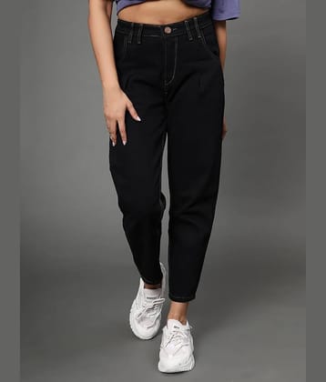 AngelFab - Black Denim Straight Fit Women's Jeans ( Pack of 1 )