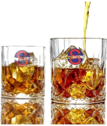 Somil Water/Juice  Glasses Set,  280 ML - (Pack Of 2)