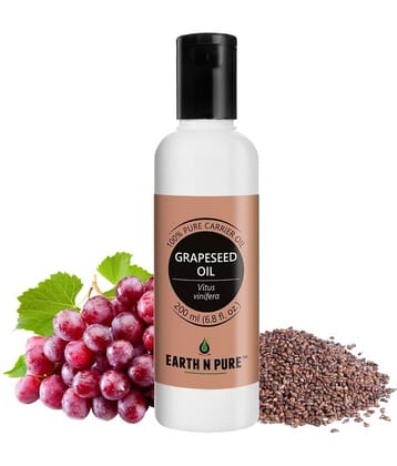 Earth N Pure - Grapeseed Essential Oil 200 mL ( Pack of 1 )
