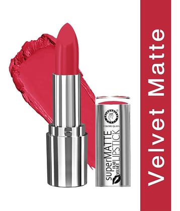 Colors Queen Super Matte Lipstick Highly Pigmented Creamy Matte Lipstick Indian Red (Shade -01)