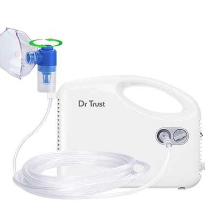 Dr Trust USA Bestest Handyneb Compressor Nebulizer Machine For Kids and Adults for Cold, Cough, Congestion, Allergies, and Respiratory Ailments 401WB