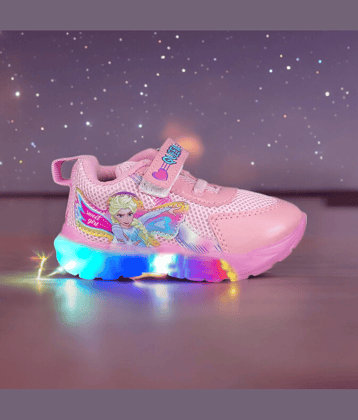 GLOBIN - Pink Girl's LED Shoes ( 1 Pair )
