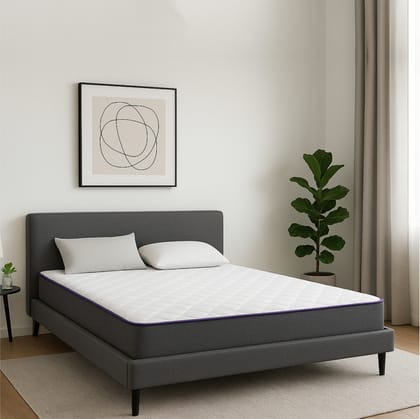 SLEEP SPA Dual Comfort - Hard & Soft- with Comfort Cubes and Rebotech Tech. 10 inch King High Resilience (HR) Foam Mattress  (L x W. 72 inch x 72 inch)