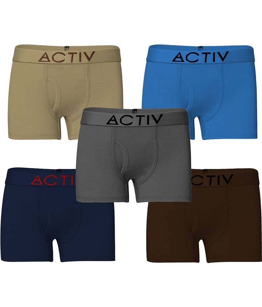 HAP Pack of 5 Boys Cotton Trunks ( Multicolor )