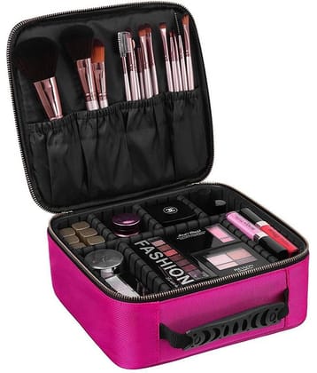 House Of Quirk Pink Makeup Cosmetic Storage Case Box