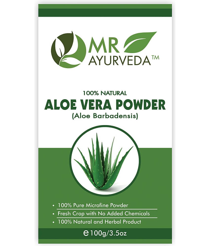 MR Ayurveda Aloe Vera Powder for Hair Growth & Skin Care Face Pack Masks 100 gm