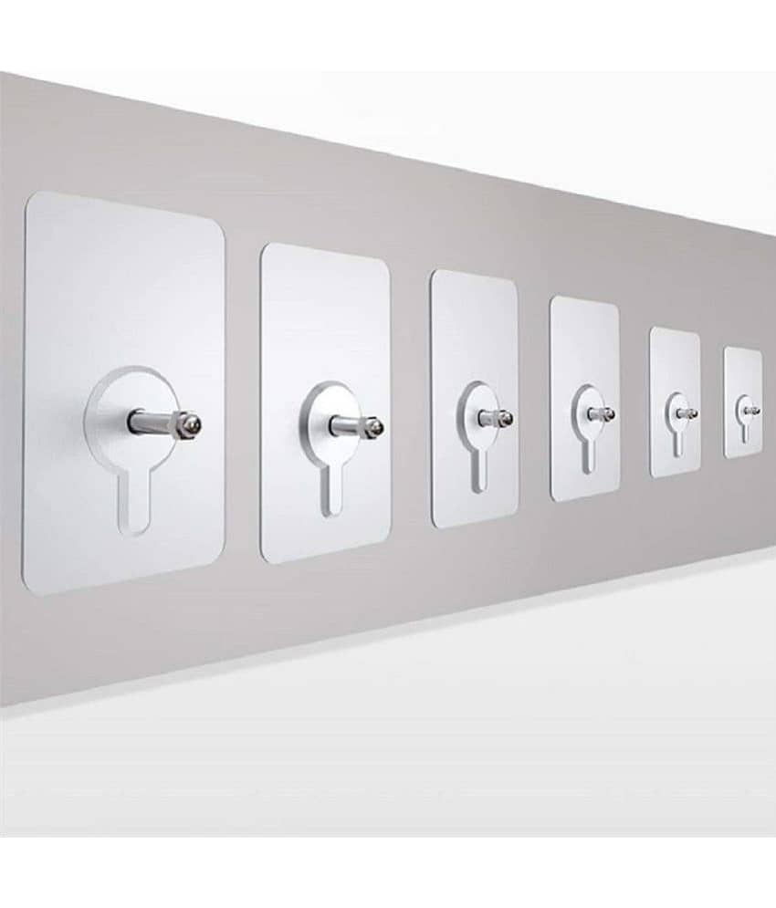 Set of 6 Self-Adhesive Non-Trace Stick Screw Wall Hooks (Not Suitable for painted walls)
