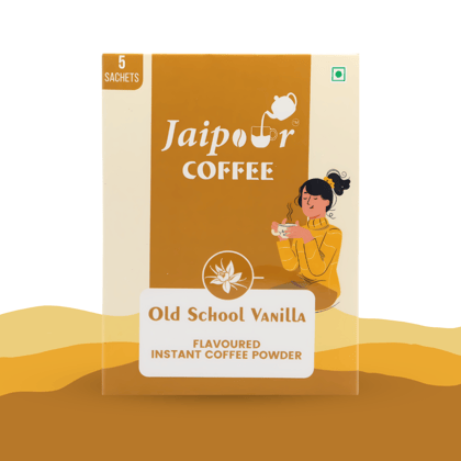 Jaipour Coffee Vanilla Sachet Box, 37.5 gm - Pack of 5