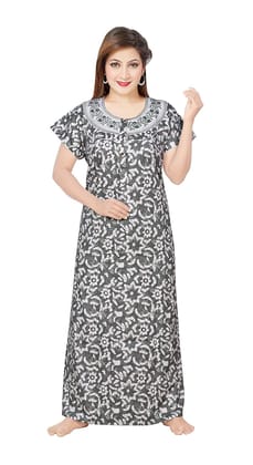 Fabimi Women Cotton Nighty: Comfortable Sleepwear for Curvy Ladies - Soft and Breathable Nightdress