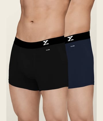 XYXX Pack of 2 Cotton Trunks For Men's ( Multicolor )