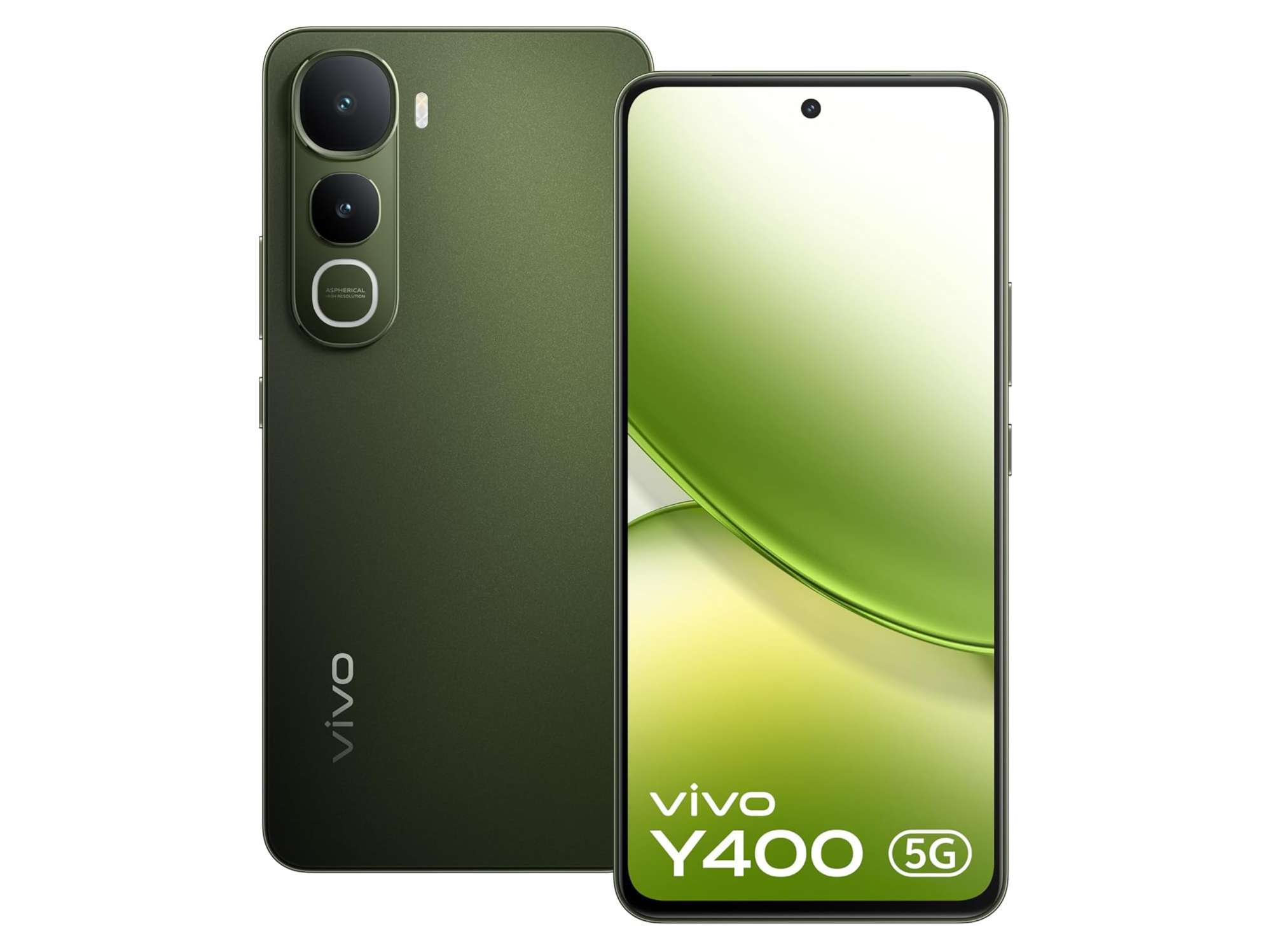 Vivo Y400 5G Smartphone, 8GB RAM, 128GB Storage - Olive Green