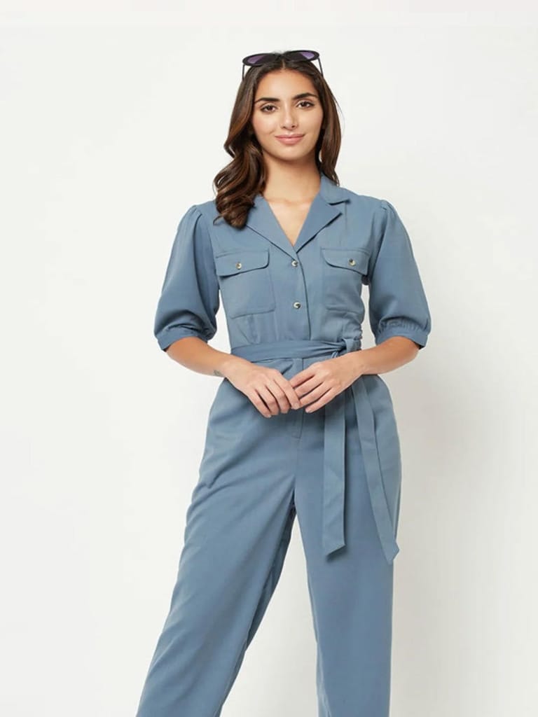 Smoke Collar Jumpsuit