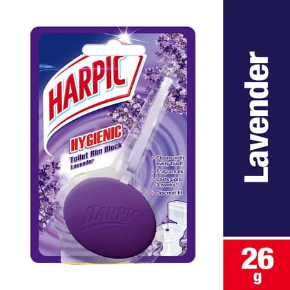 Harpic Hygienic Toilet Rim Block Lavender - 26 Gm