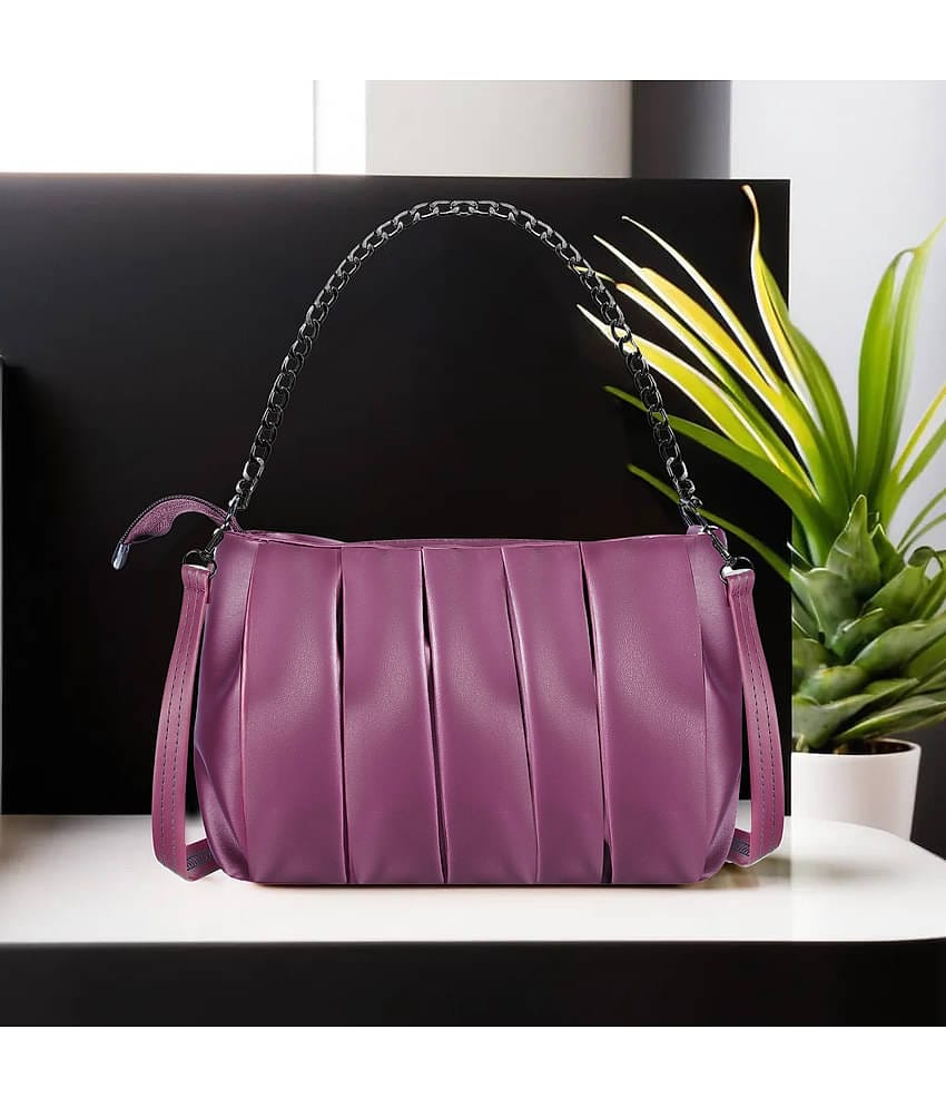 Lorem Handheld Faux Leather Set of 1 ( Purple )