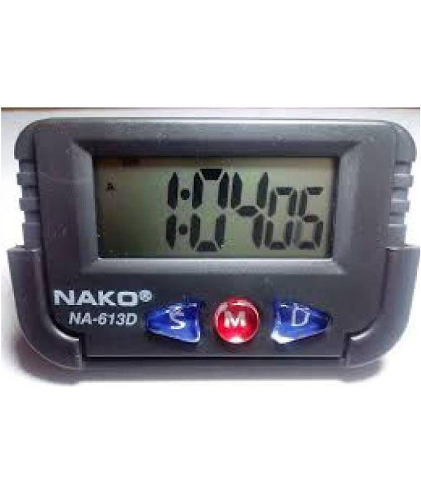 Multipurpose Digital Clock Alarm Stop watch for Car Dashboard Decoration / Study Table / Office / Home