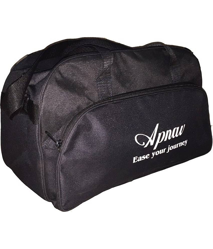 Apnav Black Printed M Duffle Bag