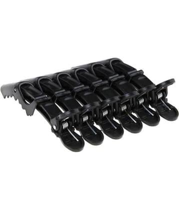 Lenon Black Unisex Banana Clip ( Pack of 6 )