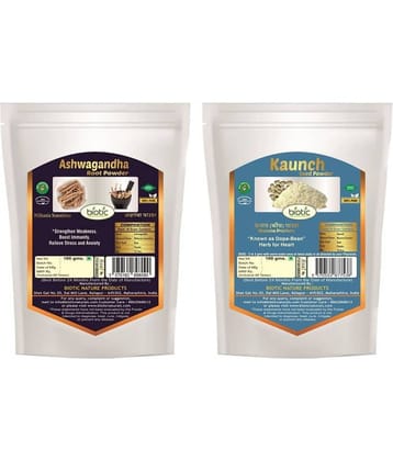 Biotic Ashwagandha & Kaunch Seed Powder (100gms each) Powder 200 gm
