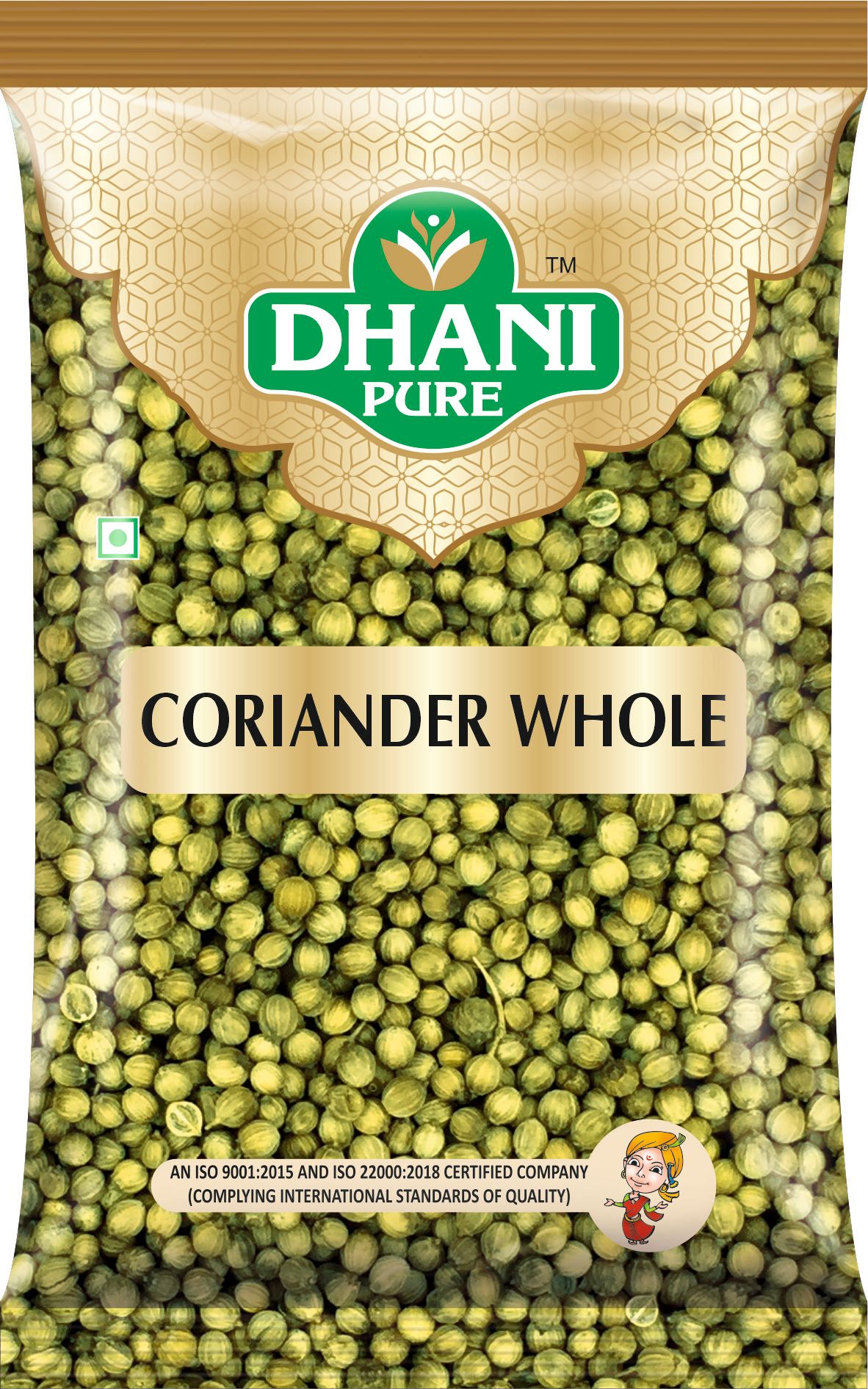 Dhani Pure Coriander / Dhaniya Whole, 50g