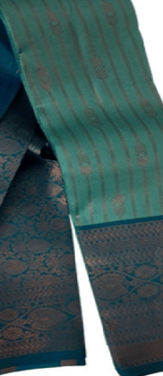 womens soft silk wooven saree with unstitched blouse 5mtr dark pista pid64941