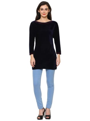 Klamotten Women's Velvet full Sleeves Top WD5N