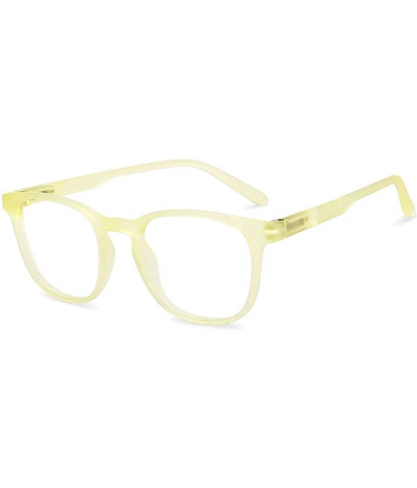 Creature Yellow Square Eyeglass Frame ( Pack of 1 )