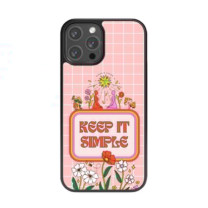 Chic Peach Glass Phone Case