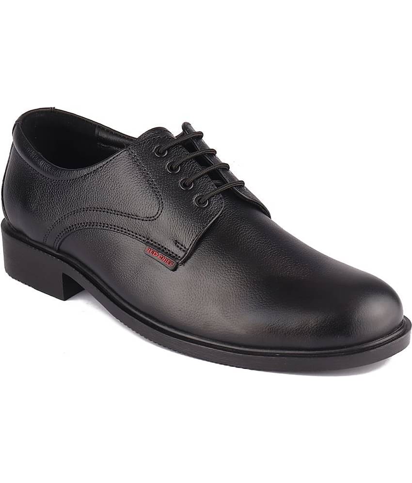Red Chief Black Men's Derby Formal Shoes