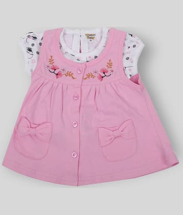 NammaBaby - Cotton Blend Pink Baby Girl Frock ( Pack of 1 )