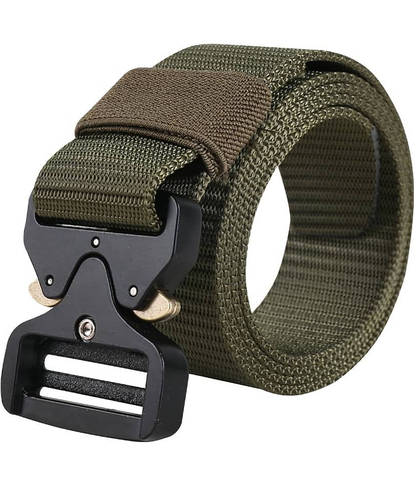 Edifier - Green Nylon Men's Casual Belt ( Pack of 1 )