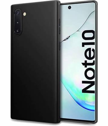 Samsung Galaxy Note 10 Plain Cases BEING STYLISH - Black